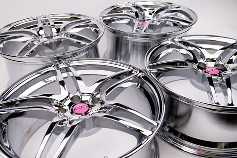 AVS Model 5 18" 9J +35, 8J +30 (5x114.3) *Triple Chrome Plated*