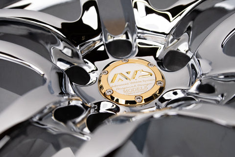 AVS Model 5 18" 10J +19, 9J +10 (5x114.3) *Triple Chrome Plated*