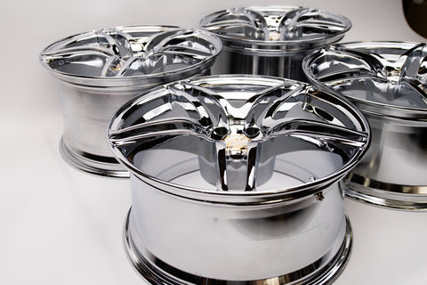 AVS Model 5 18" 10J +19, 9J +10 (5x114.3) *Triple Chrome Plated*