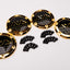 Yokohama AVS Model 5 Reproduction Center Caps *24k Gold Plated / Black*