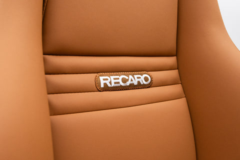 Recaro LS Tan Seat Pair *Reupholstered*