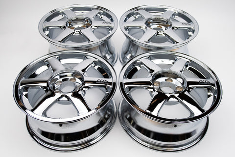 AVS VS-6 17" 9J +35, 8J +35 (5x114.3) *Triple Chrome Plated*