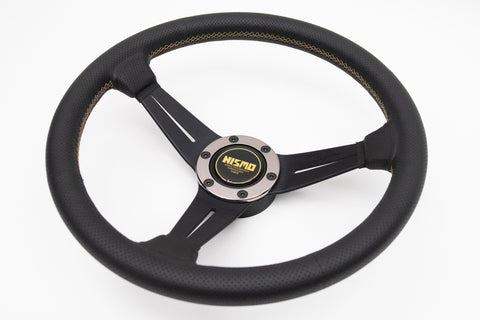 350mm Nardi Rally Deep Corn *Gold Stitching, NISMO Version*