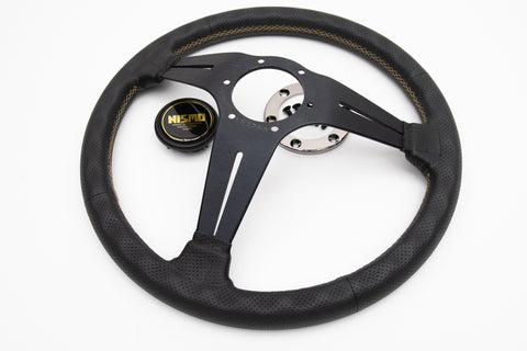 350mm Nardi Rally Deep Corn *Gold Stitching, NISMO Version*