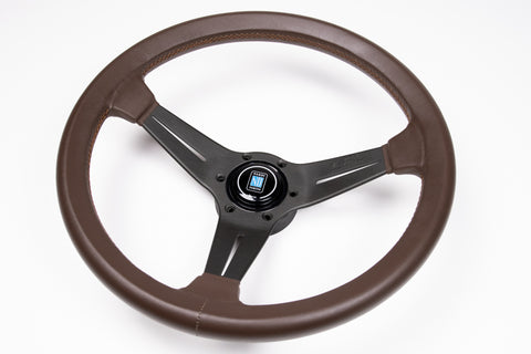350mm Nardi Classic Deep Corn *Brown Leather*
