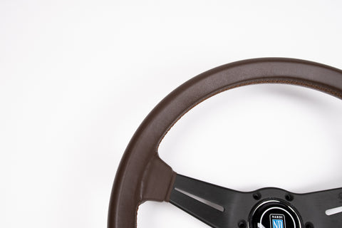 350mm Nardi Classic Deep Corn *Brown Leather*
