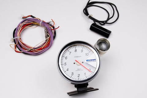 Pivot 80mm Stepping Gauge Tachometer F0