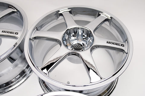 Yokohama AVS Model 6 18" 10J +24 (5x114.3) *Triple Chrome Plated*