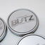 Blitz BRW03 Reproduction Center Caps *Silver/Chrome*