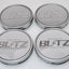 Blitz BRW03 Reproduction Center Caps *Silver/Chrome*