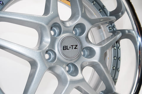 Blitz BRW03 Reproduction Center Caps *Silver/Chrome*