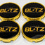 Blitz BRW03 Reproduction Center Caps *Gold/Black*