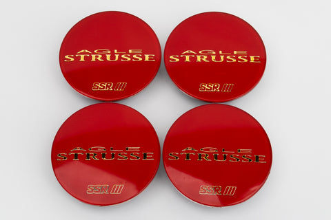 SSR Agle Strusse Reproduction Center Caps *Red/Gold*