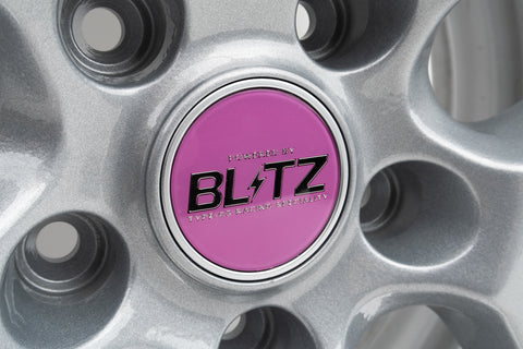 Blitz BRW03 Reproduction Center Caps *Pink/Silver*