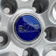 Blitz BRW03 Reproduction Center Caps *Blue/Chrome*