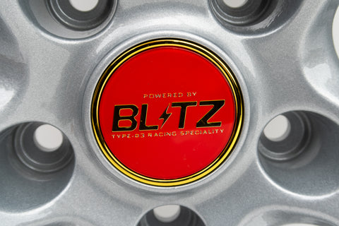 Blitz BRW03 Reproduction Center Caps *Red/Gold*