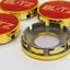 Blitz BRW03 Reproduction Center Caps *Red/Gold*