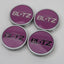 Blitz BRW03 Reproduction Center Caps *Pink/Silver*