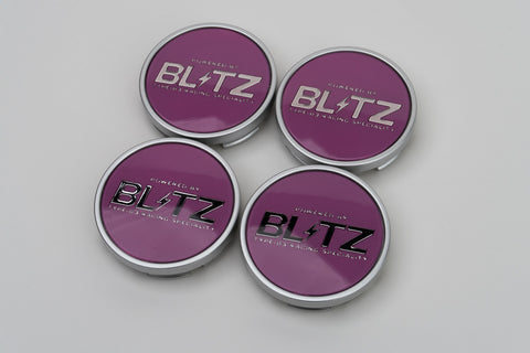 Blitz BRW03 Reproduction Center Caps *Pink/Silver*