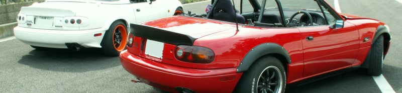 Jet Stream Mazda Roadster (NA6 / NA8) Duck Tail Spoiler T-2 (FRP, Black Gel Coat)