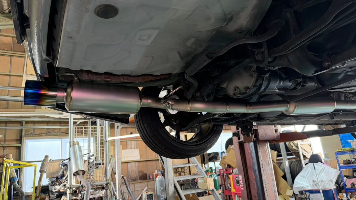 Yashio Factory Nissan Silvia S15 Super Silent Titanium Muffler (NA, 50mm Main Pipe)