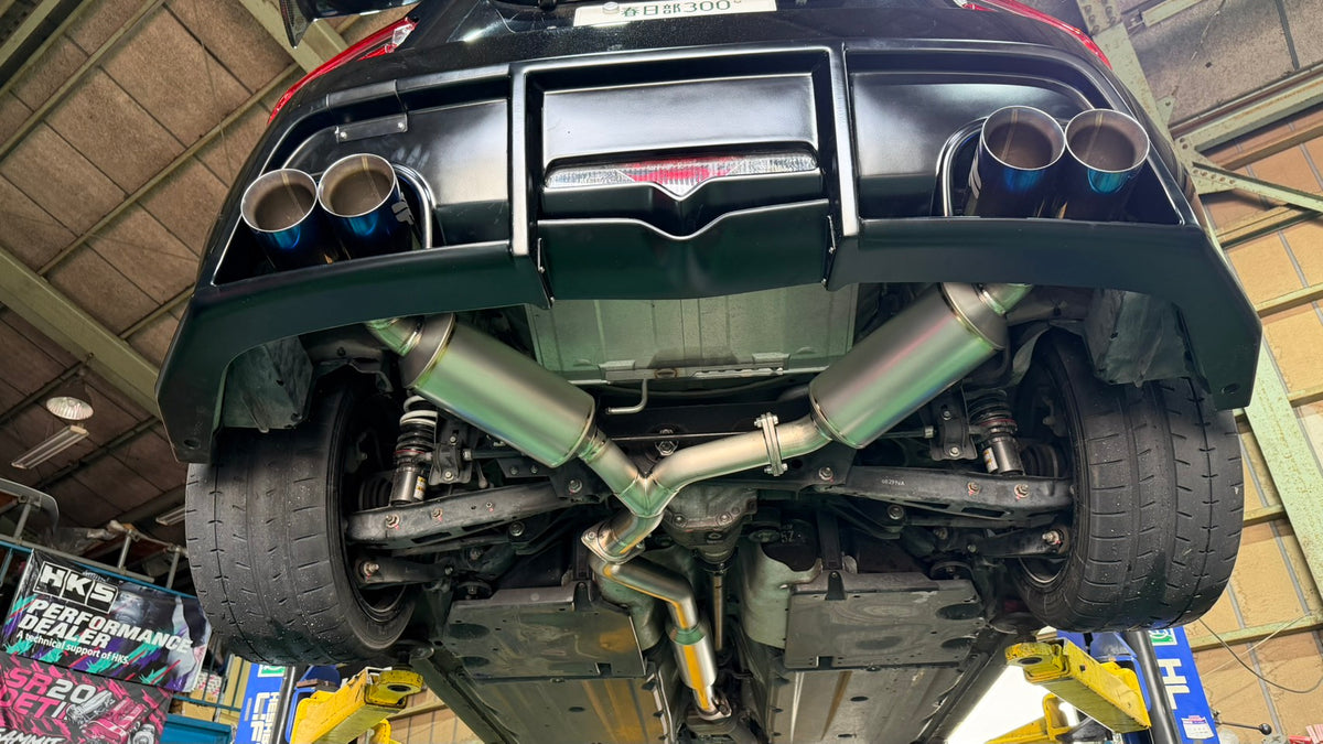 Yashio Factory Toyota 86 / GR86 (ZN6 / ZN8) Super Silent Titanium Muffler 4, Quad Exit