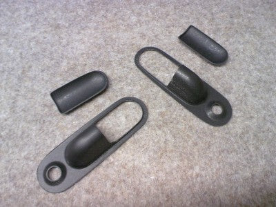 Jet Stream Mazda Roadster (NA6 / NA8) Carbon Doorknob Cover (Black Gel Coat FRP, Unpainted)