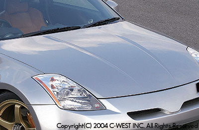 C-WEST Nissan Fairlady Z (Z33) Lightweight Aero Bonnet (No Louvers) (FRP)