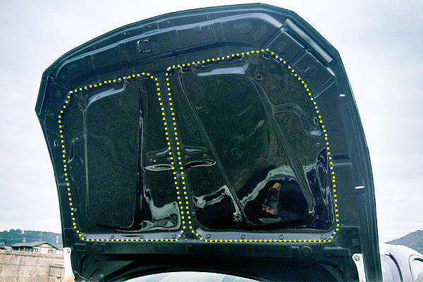 CHARGESPEED Subaru BRZ (ZC6) Series A to D Bonnet Rain Cover (FRP Black Gel Coat)