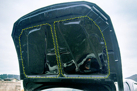 CHARGESPEED Subaru BRZ (ZC6) Series E to H Bonnet Rain Cover (FRP Black Gel Coat)