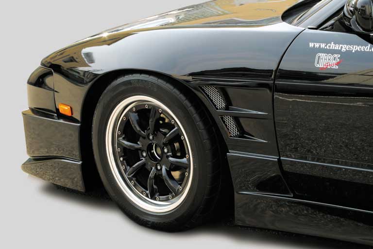 CHARGESPEED Nissan 180SX (RPS13) Front Fenders (All Models 20mm Wider per Side)
