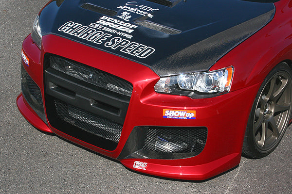 CHARGESPEED Mitsubishi Lancer Evolution X (CZ4A) Front Bumper Spoiler (FRP) 2