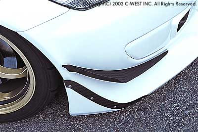 C-WEST Honda S2000 (AP1 / AP2) Front Canards (Pair, Type I)