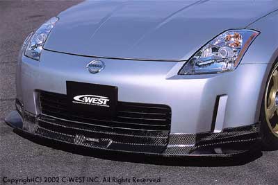 C-WEST Nissan Fairlady Z (Z33) Front Half Spoiler (Zenki) (CFRP)