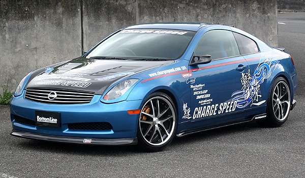CHARGESPEED Nissan Skyline Coupe (CPV35) 3 Piece Kit Front, Side and Rear (FRP)
