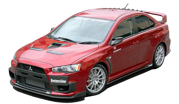 CHARGESPEED Mitsubishi Lancer Evolution X (CZ4A) 3 Piece Kit TYPE-2 Front, Side and Rear (FRP)