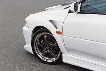 CHARGESPEED Subaru Impreza WRX (GC8) D-1 Style Vented Front Fenders (Over Fender Type All Models)