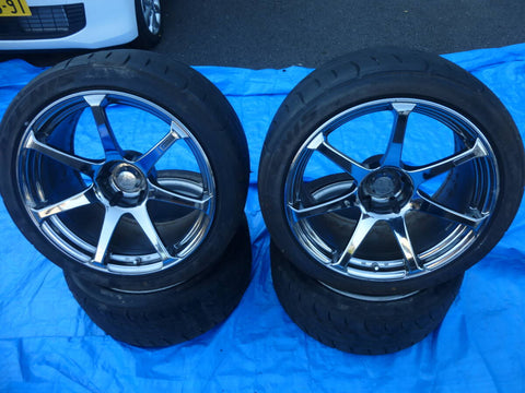 Yokohama AVS Model T7 (5x114.3) 18x10 +15 Pair