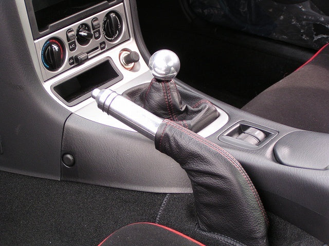 ZOOM ENGINEERING Mazda Roadster (NA / NB) Eunos Mazda NA / NB Roadster Parking Brake Boot (Leather Black Red Stitch)