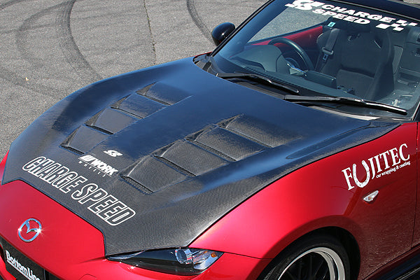 CHARGESPEED Mazda Roadster (ND) Bonnet with Ducts (FRP)
