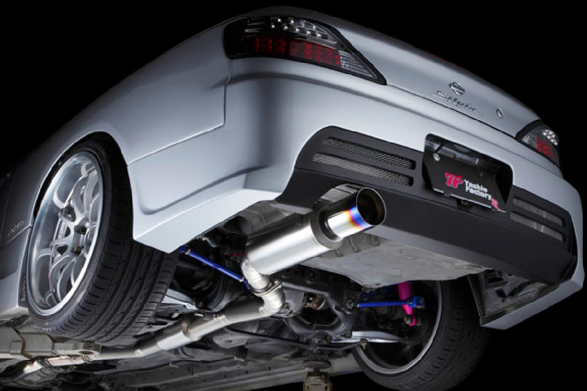 Yashio Factory Nissan Silvia S14 / S15 Super Silent Titanium Muffler