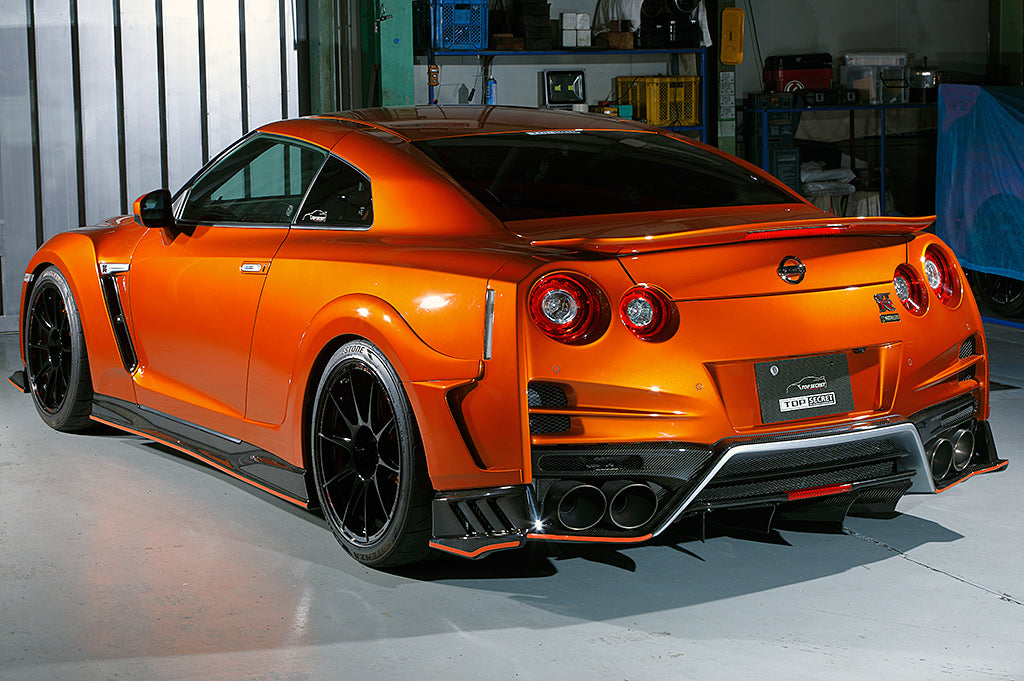 Top Secret R35 Rear Spoiler Flat Type