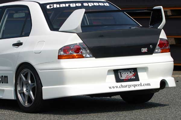 CHARGESPEED Mitsubishi Lancer Evolution VIII (CT9A) Rear Under Spoiler (Evo VII and VIII)