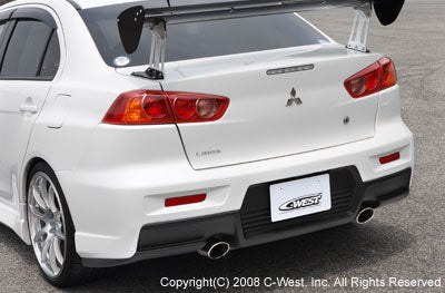 C-WEST Mitsubishi Lancer Evolution X (CZ4A) Rear Bumper (PFRP)