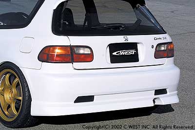 C-WEST Honda Civic (EG) Rear Bumper (PFRP)