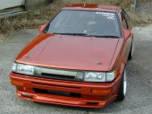 J Blood Toyota Corolla Levin (AE86) Bonnet (FRP) (Zenki and Kouki, Type 1)