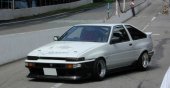J Blood Toyota Sprinter Trueno (AE86) Rear Blister Fenders (Zenki and Kouki, Pair, 3 Door)