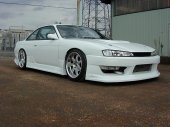 J Blood Nissan Silvia S14 Kouki Side Steps (FRP) (Zenki and Kouki)