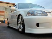 J Blood Honda Civic Type R (EK9) Zenki Side Steps (FRP) (Zenki and Kouki, EK 3 Door)