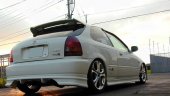 J Blood Honda Civic Type R (EK9) Zenki Rear Bumper Spoiler (FRP) (Zenki and Kouki, EK 3 Door)